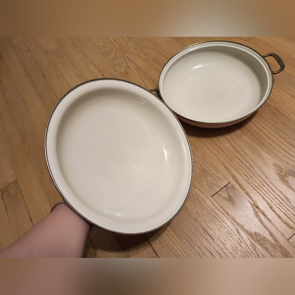 Newcor Sculpture vintage pink enamel covered pan - Picture 3 of 6